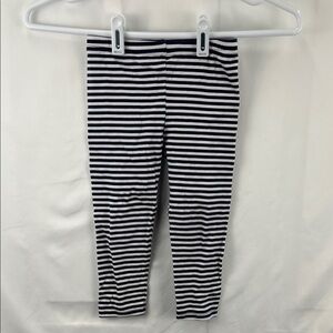 Girl’s Leggings - 4T - Navy and White Striped